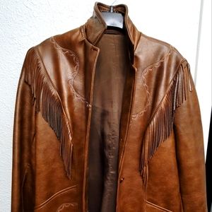 Beautiful western vintage leather jacket